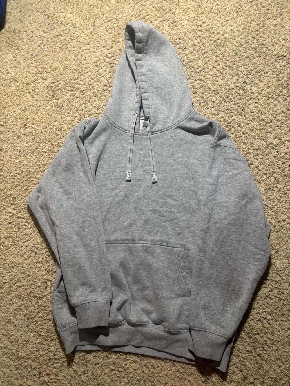 Pro Club Heavy Weight Pullover Hoodie Size M Grey